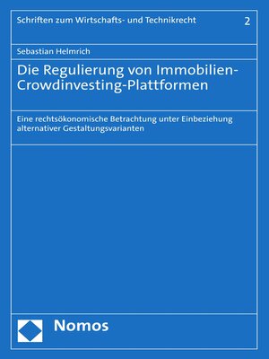 cover image of Die Regulierung von Immobilien-Crowdinvesting-Plattformen